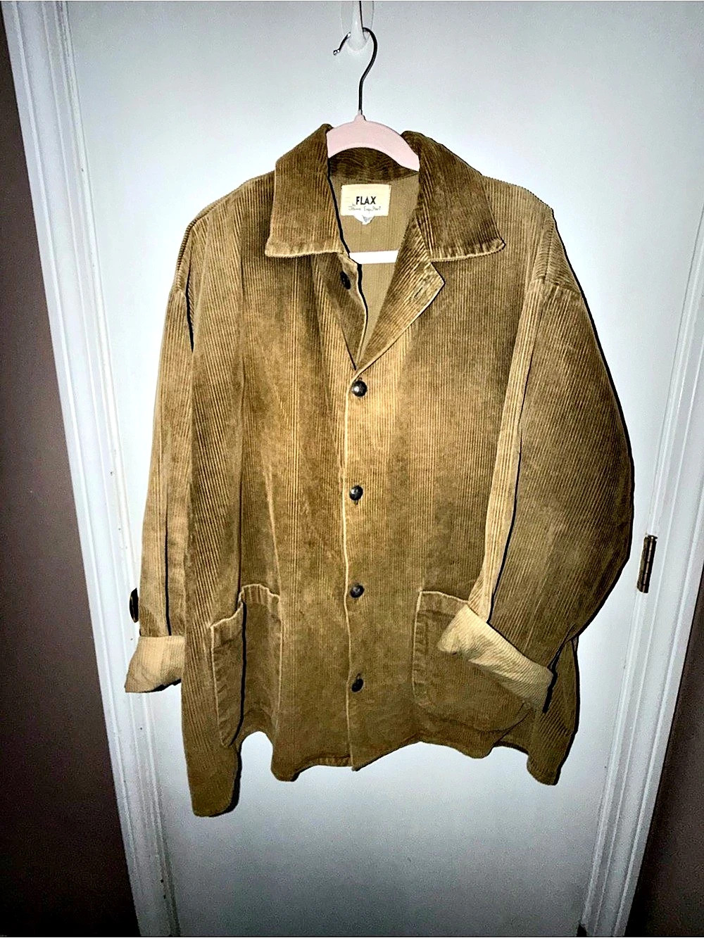 Flax Women's Corduroy Utility Jacket Size Large